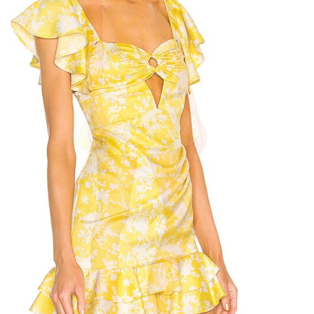 Michael Costello Yellow Dress
